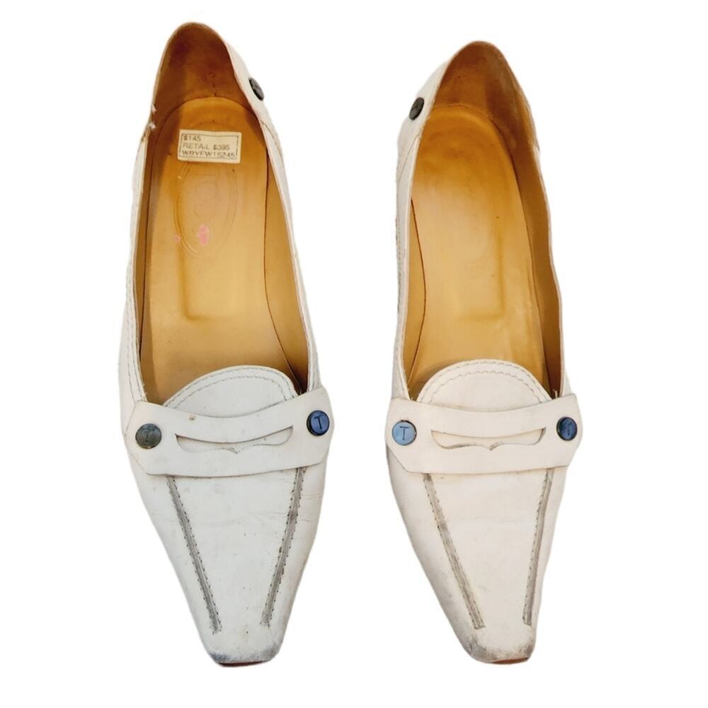 TODS CREAM LOAFER SIZE 37